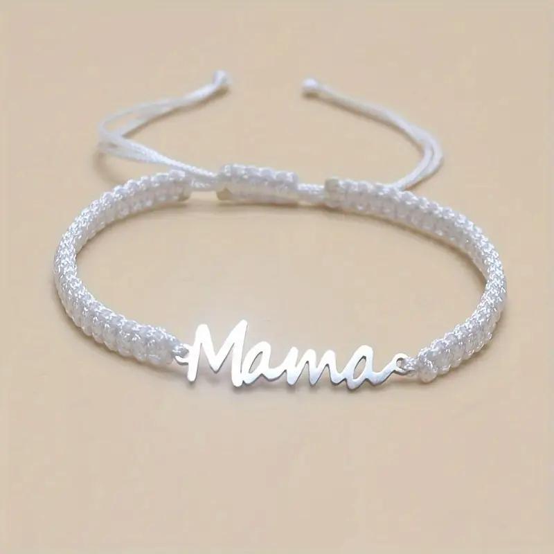 Mama Mother's Day Red Rope Woven Lucky Bracelet Fashion Versatile Bracelet Hand Jewelry Wholesale