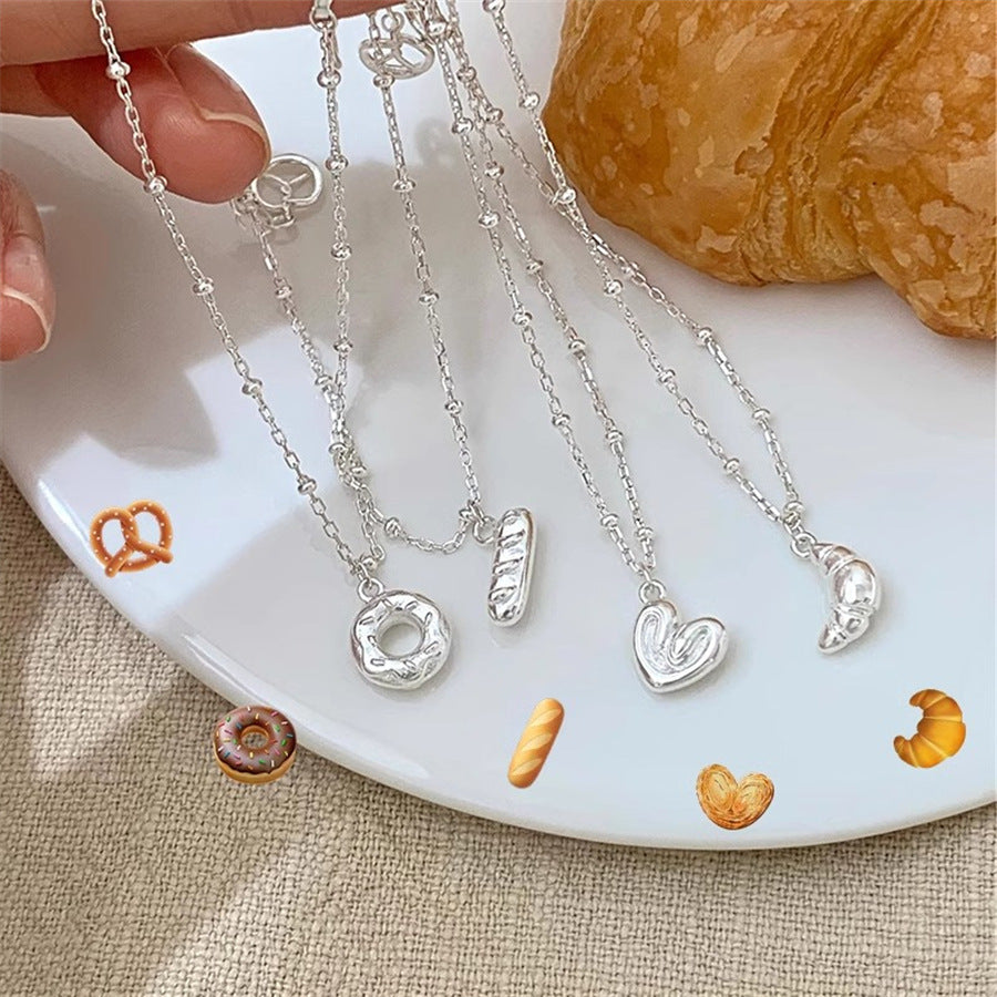 Korean Version S925 Sterling Silver Bread Head Bracelet Women's Minimalist Style Exquisite Niche Design High-end Bracelet Jewelry New