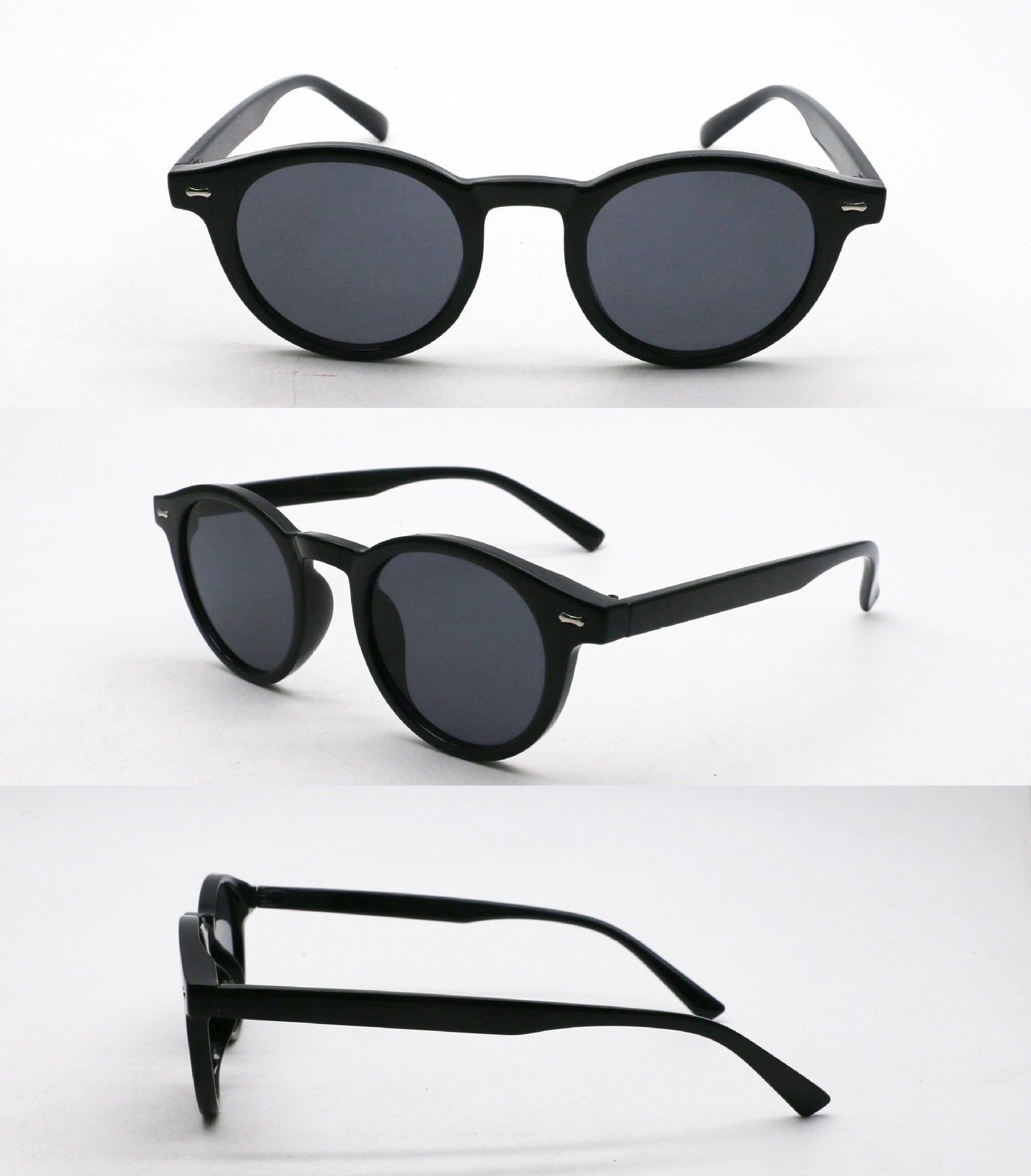 Rice Nail Round Frame Sunglasses 2025 New Retro Ocean Piece Personalized Sunglasses Trendy Male Female Internet Celebrity Sunglasses