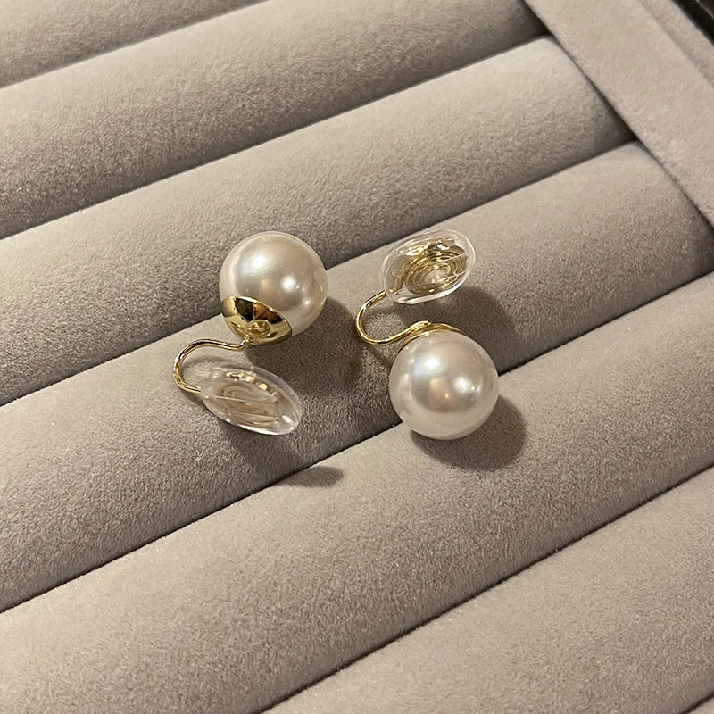 S925 Silver Needle Simple Ear Hole Earrings, Women's Small and Versatile Commuting Temperament Earrings, No Need To Pick Ear Accessories When Sleeping