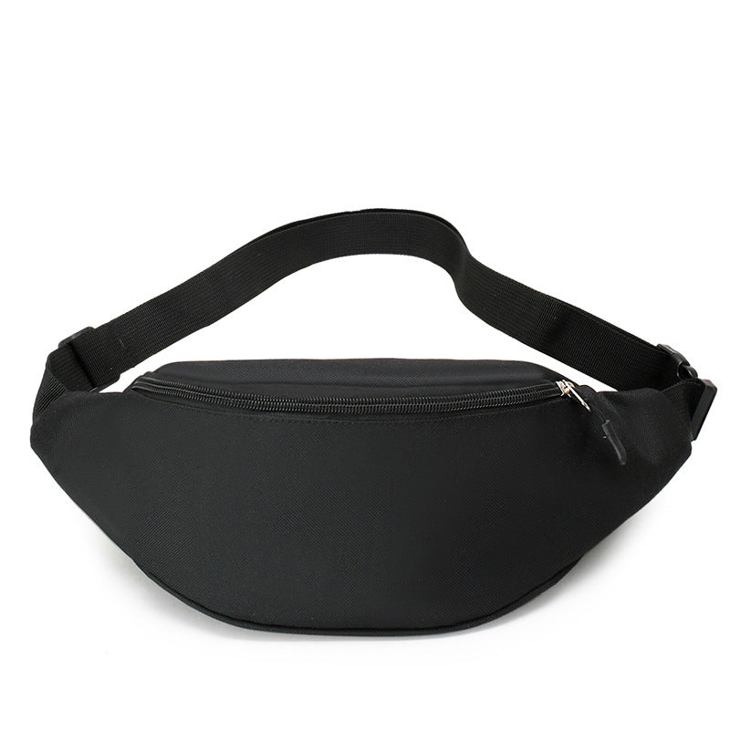 New Simplified Sports Mobile Phone Fanny Pack Men's Simple Korean Shoulder Messenger Bag Women's Solid Color Close-fitting Breast Bag