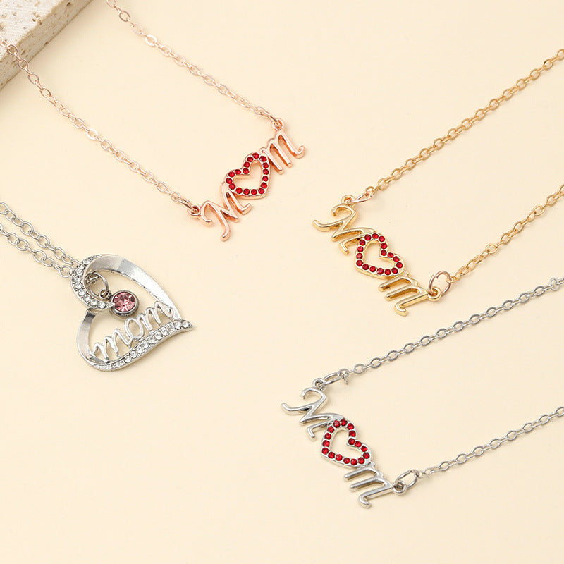 Thanksgiving Classic Love Mother's Day Pendant Gift for Mama Holiday Mother Necklace