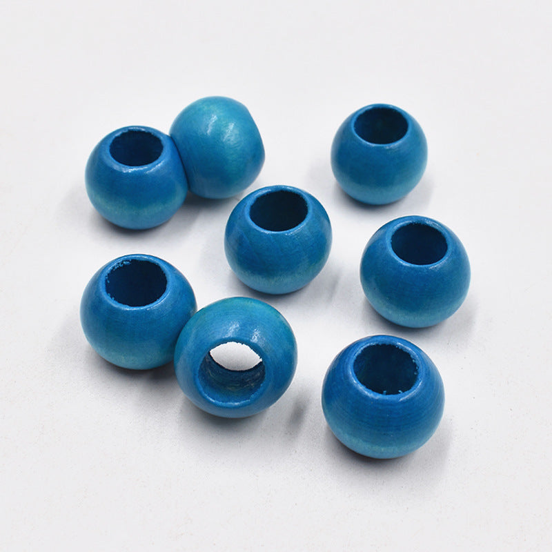 DIY Jewelry Accessories 20MM Large Hole Lotus Wood Beads, Hemu Round Beads, Wooden Beads Loose Beads, Wooden Beads Beaded Accessories