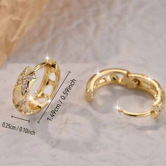 Hot Selling Exquisite Small Hollow Cross Earrings Vintage Style Earrings Exquisite Gift Party Earrings