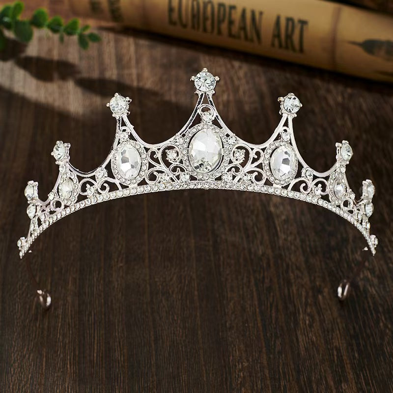 Crown Tiara Children's Princess Pink Diamond Birthday Crown Crystal Headband