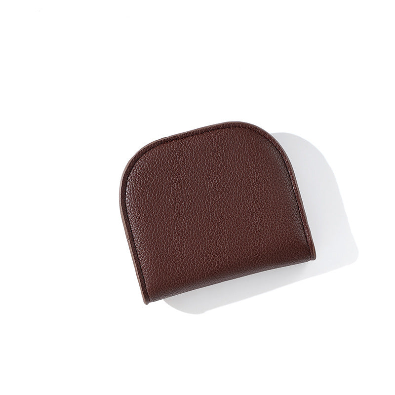 New Change Bag Solid Color Small Wallet Women's High-end Polyester Leather Wallet