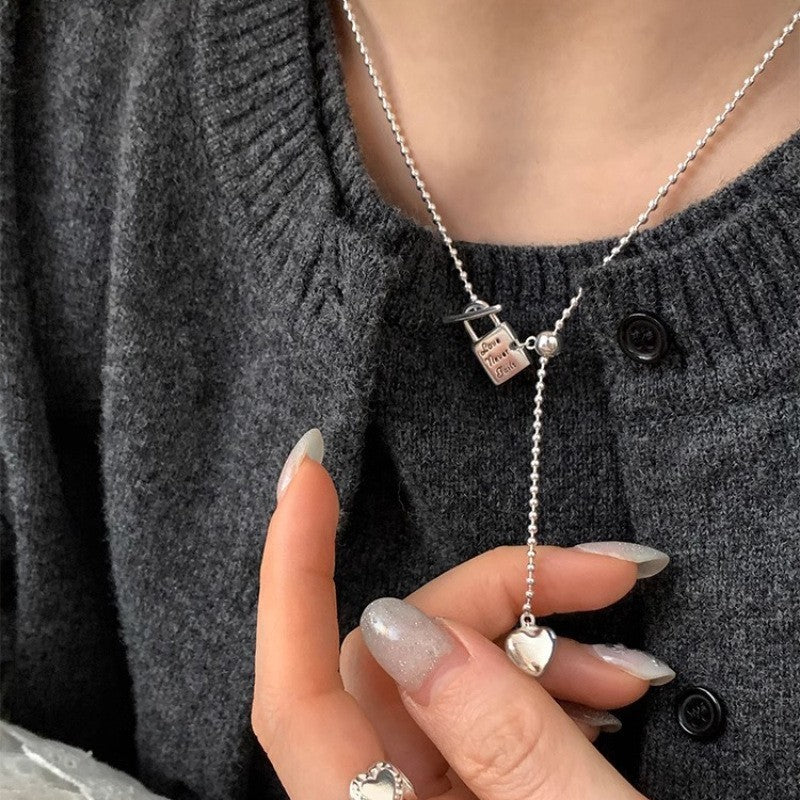 S925 Sterling Silver Premium Butterfly Necklace Gift Ins Female Niche Cold Wind Light Luxury Personalized Fashion Internet Celebrity Pendant