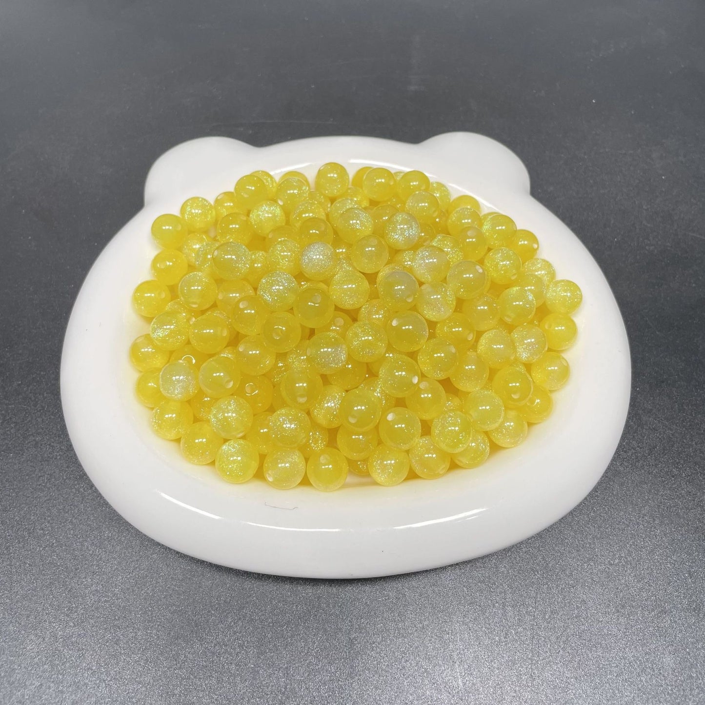 8/10/12 Mm Resin Fine Flash Starry Sky Mermaid Ji Round Beads Resin Imitation Cat Eye Beads DIY Bracelet Accessories