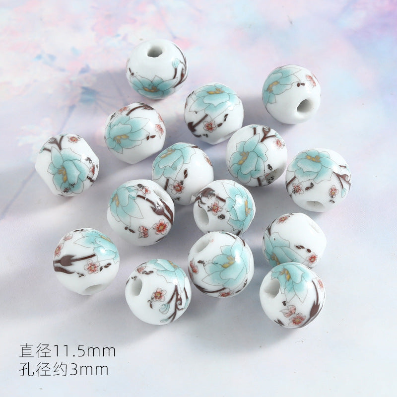 Ocean Wind Ceramic Beads Rabbit Conch Cat Claws Beaded Accessories Handmade Material DIY Loose Beads Bracelet Accessories