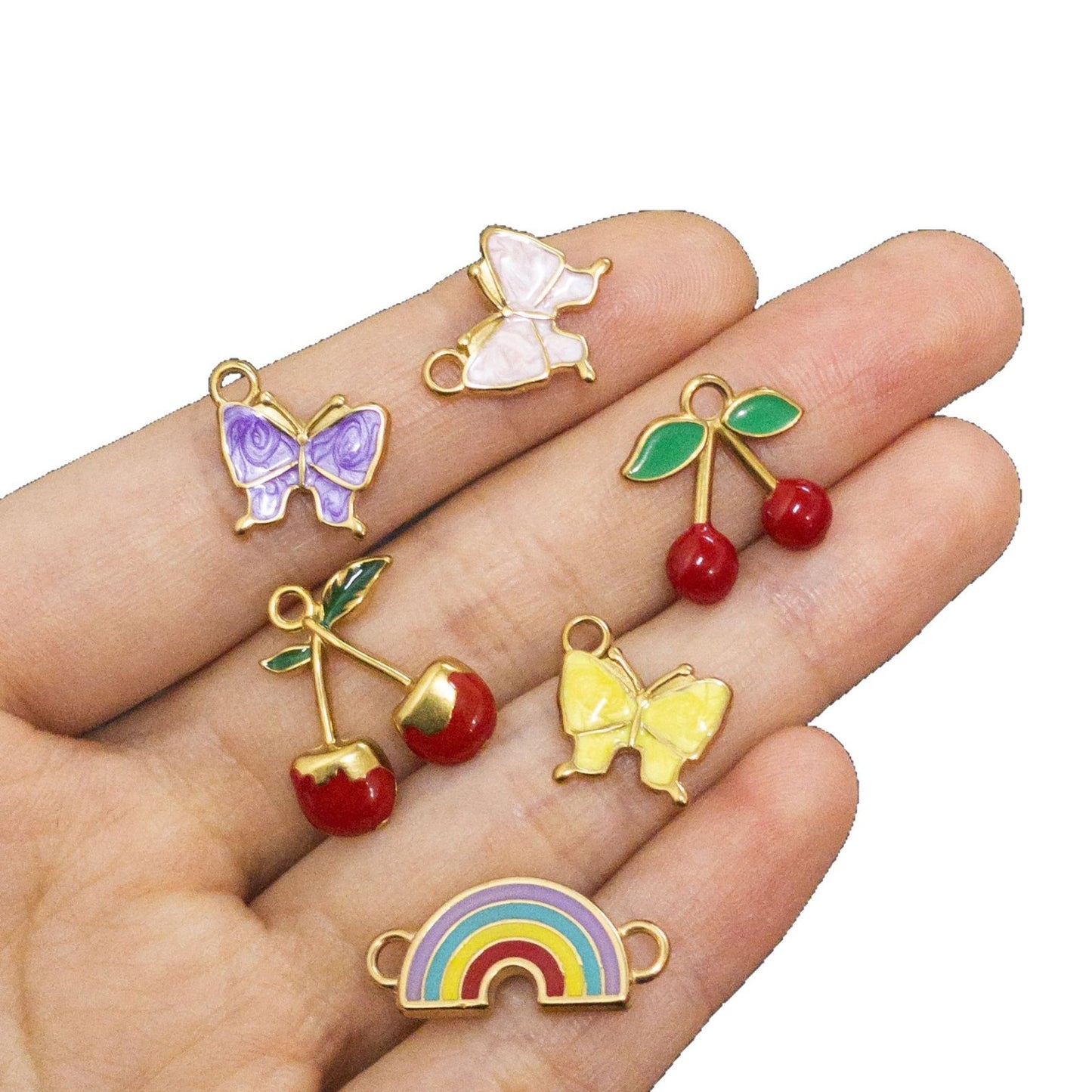 Stainless Steel DIY Jewelry Accessories, Oil Drop Pendant Necklace Pendant, Earring Accessories