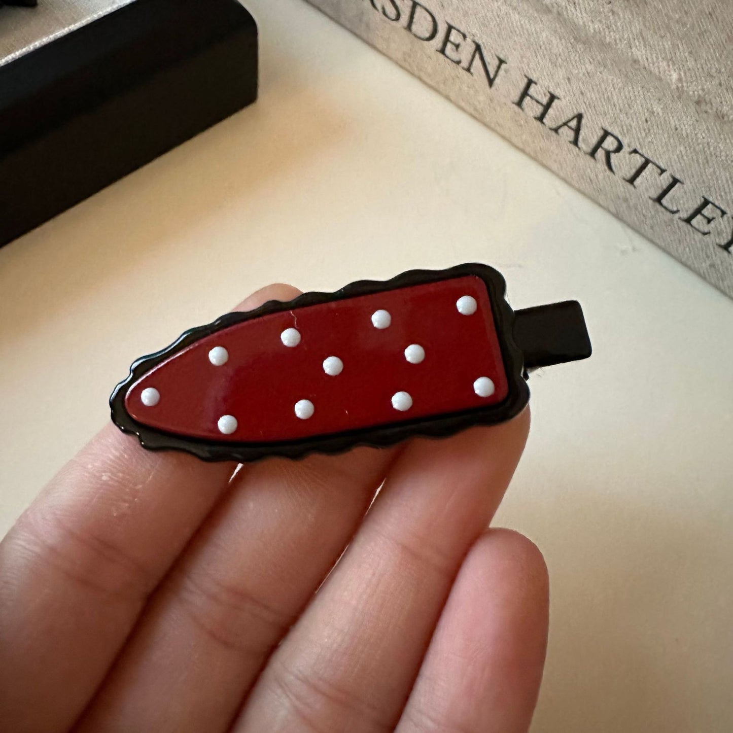 New Retro Polka Dot Double-layer Seamless Clip Bangs Clip Girl Simple Hairpin Side Versatile Temperament Hairpin Hair Accessories