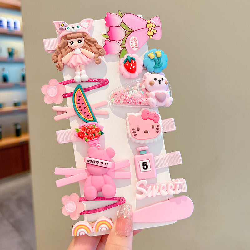 Children's Korean Version Baby Hairpin Cute Cartoon Hairpin