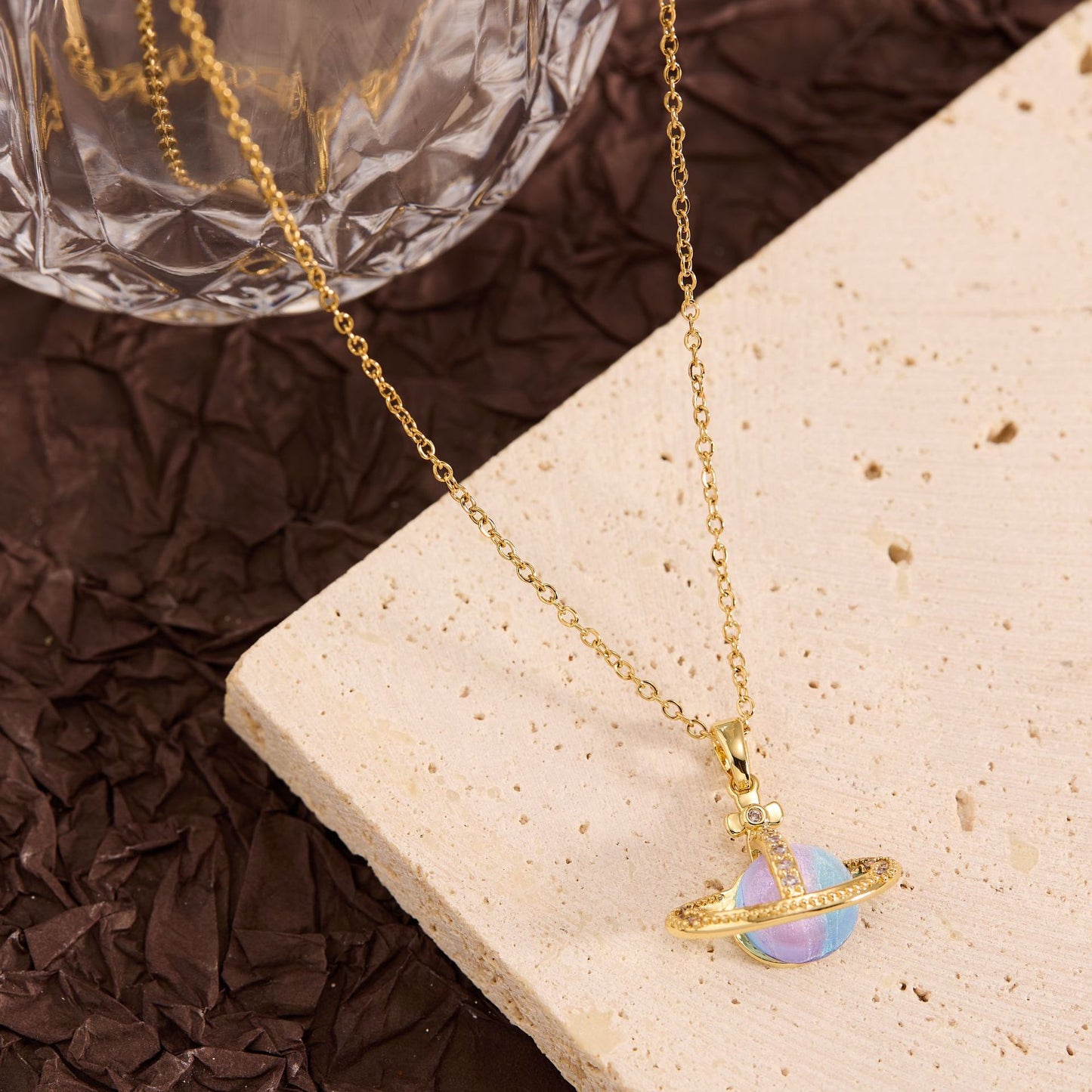 Summer New Titanium Steel Non-fading Versatile Necklace Light Luxury Simple Pendant Women's Necklace