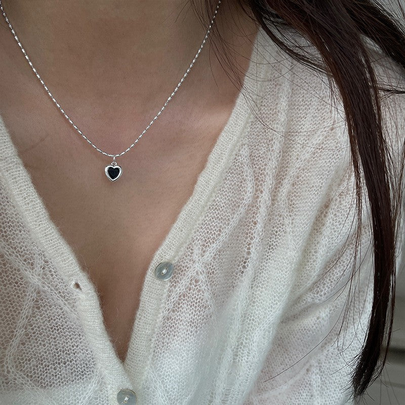 925 Silver Luck Pearl Necklace Female Butterfly Cold Light Luxury Flash Diamond Ins Wind Niche Collarbone Chain