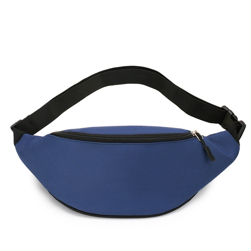 New Simplified Sports Mobile Phone Fanny Pack Men's Simple Korean Shoulder Messenger Bag Women's Solid Color Close-fitting Breast Bag