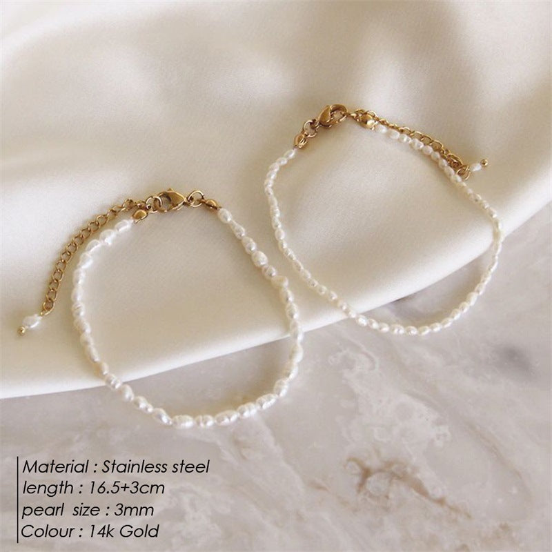 Antique Women's Pearl Bracelet Women's Natural High-quality Beaded Bracelet, Freshwater Pearl Jewelry Beads Wholesale