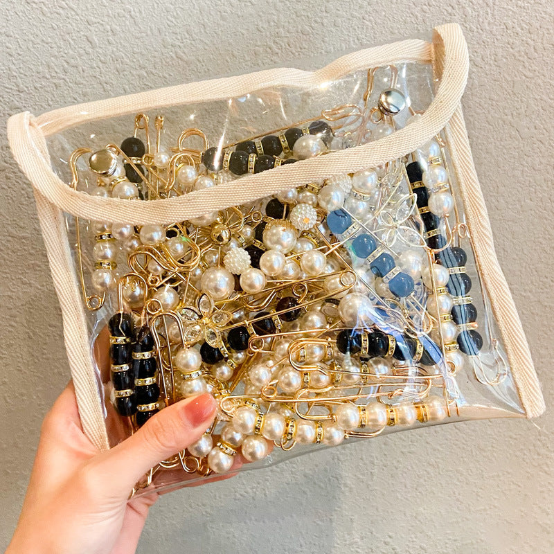 Jeans Waistband Reduced Waist Buckle Brooch Women's Skirt Tightened Waist Artifact Pin Fixed Anti-light Buckle Button