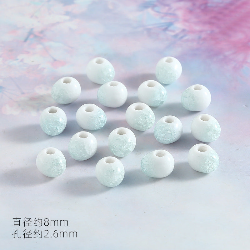 Ocean Wind Ceramic Beads Rabbit Conch Cat Claws Beaded Accessories Handmade Material DIY Loose Beads Bracelet Accessories