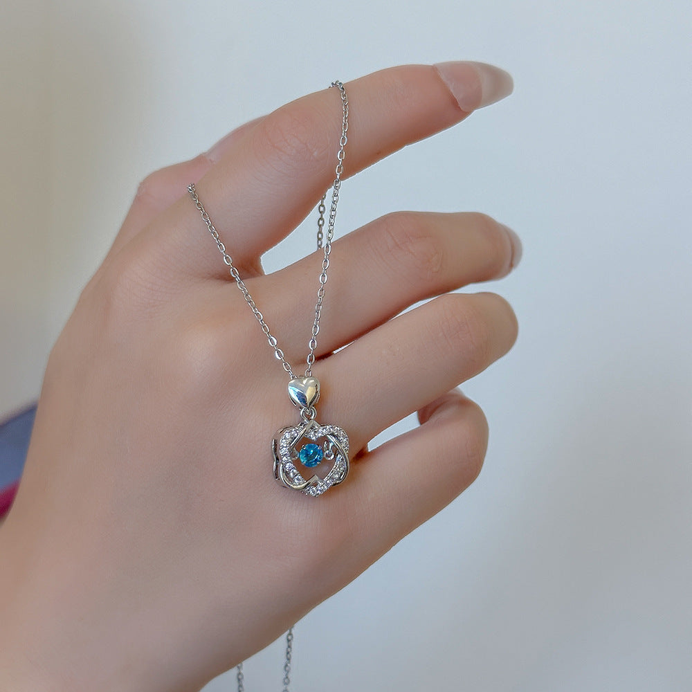 Summer Silver Titanium Steel Non-fading Necklace Women's Fashion Light Luxury Pendant Girls Necklace