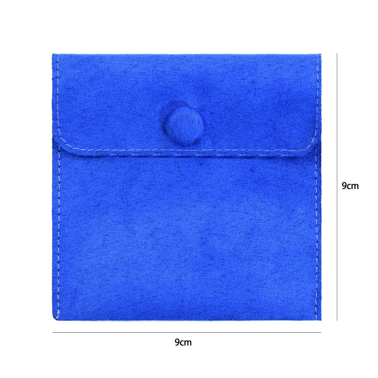 New Year's Gift Storage Jewelry Ring Jewelry Bag Microfiber Leather Simple Multi-color Snap Button Flip Bag Flannel Bag Customization