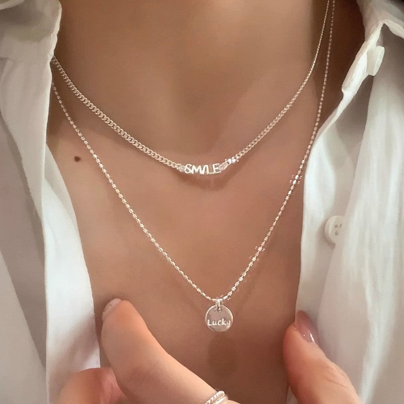 S925 Sterling Silver Premium Butterfly Necklace Gift Ins Female Niche Cold Wind Light Luxury Personalized Fashion Internet Celebrity Pendant