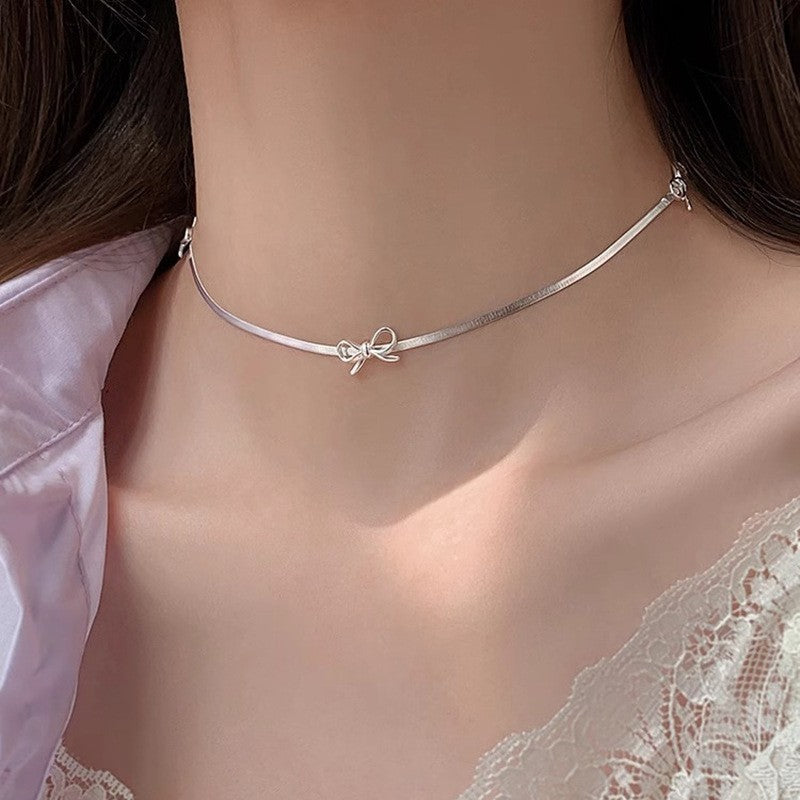 S925 Sterling Silver Premium Butterfly Necklace Gift Ins Female Niche Cold Wind Light Luxury Personalized Fashion Internet Celebrity Pendant