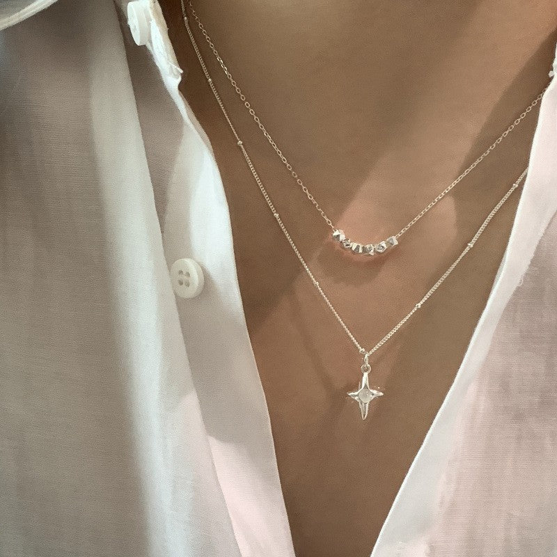 S925 Sterling Silver Premium Butterfly Necklace Gift Ins Female Niche Cold Wind Light Luxury Personalized Fashion Internet Celebrity Pendant