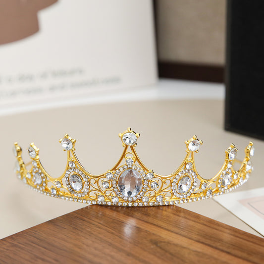 Crown Tiara Children's Princess Pink Diamond Birthday Crown Crystal Headband