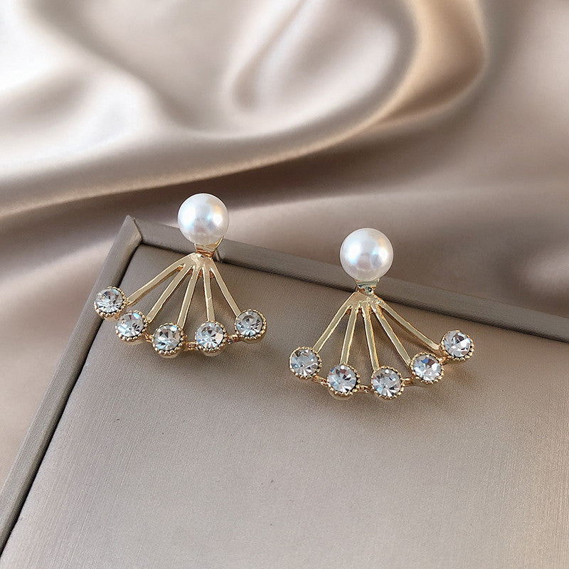 S925 Silver Needle Earrings Women's New Trendy Versatile Temperament Earrings Internet Celebrities Korean Ins Simple Personality Earrings Earrings