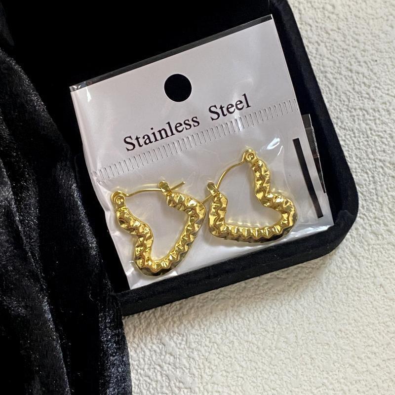 18K Gold Plated Stainless Steel Earrings Geometric Irregular Minimalist Temperament Earrings