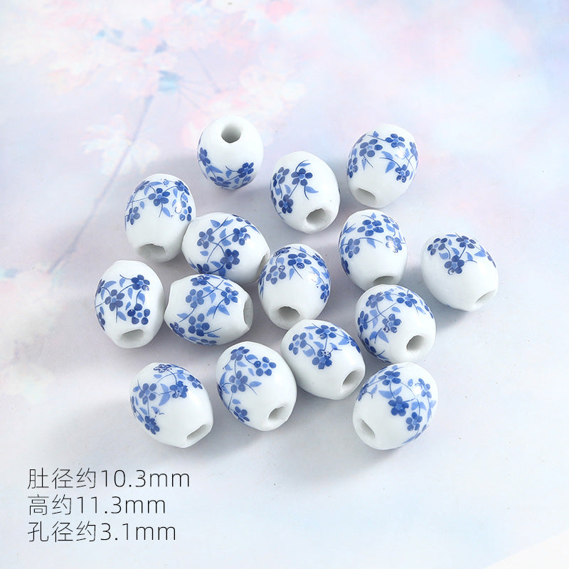 Ocean Wind Ceramic Beads Rabbit Conch Cat Claws Beaded Accessories Handmade Material DIY Loose Beads Bracelet Accessories