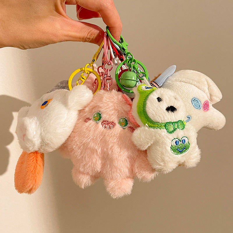 Plush Doll Doll Pendant Cartoon Creative Keychain Stall Activity Small Gift Backpack Pendant Accessories Wholesale