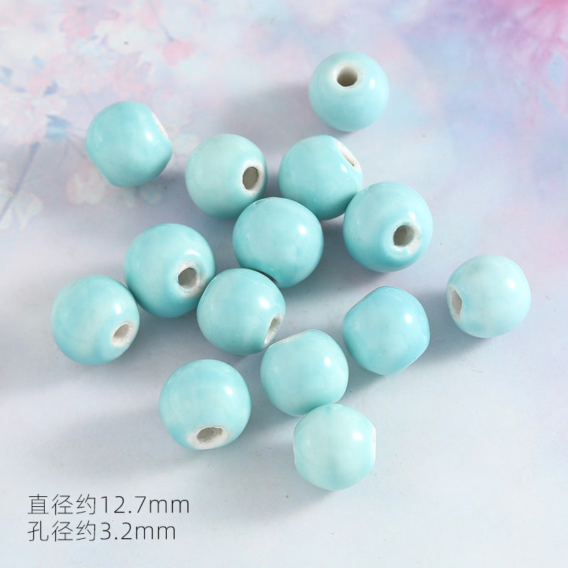 Ocean Wind Ceramic Beads Rabbit Conch Cat Claws Beaded Accessories Handmade Material DIY Loose Beads Bracelet Accessories