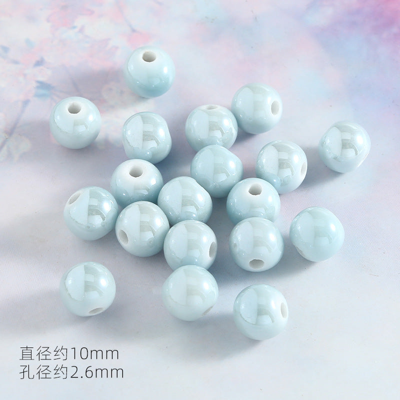 Ocean Wind Ceramic Beads Rabbit Conch Cat Claws Beaded Accessories Handmade Material DIY Loose Beads Bracelet Accessories