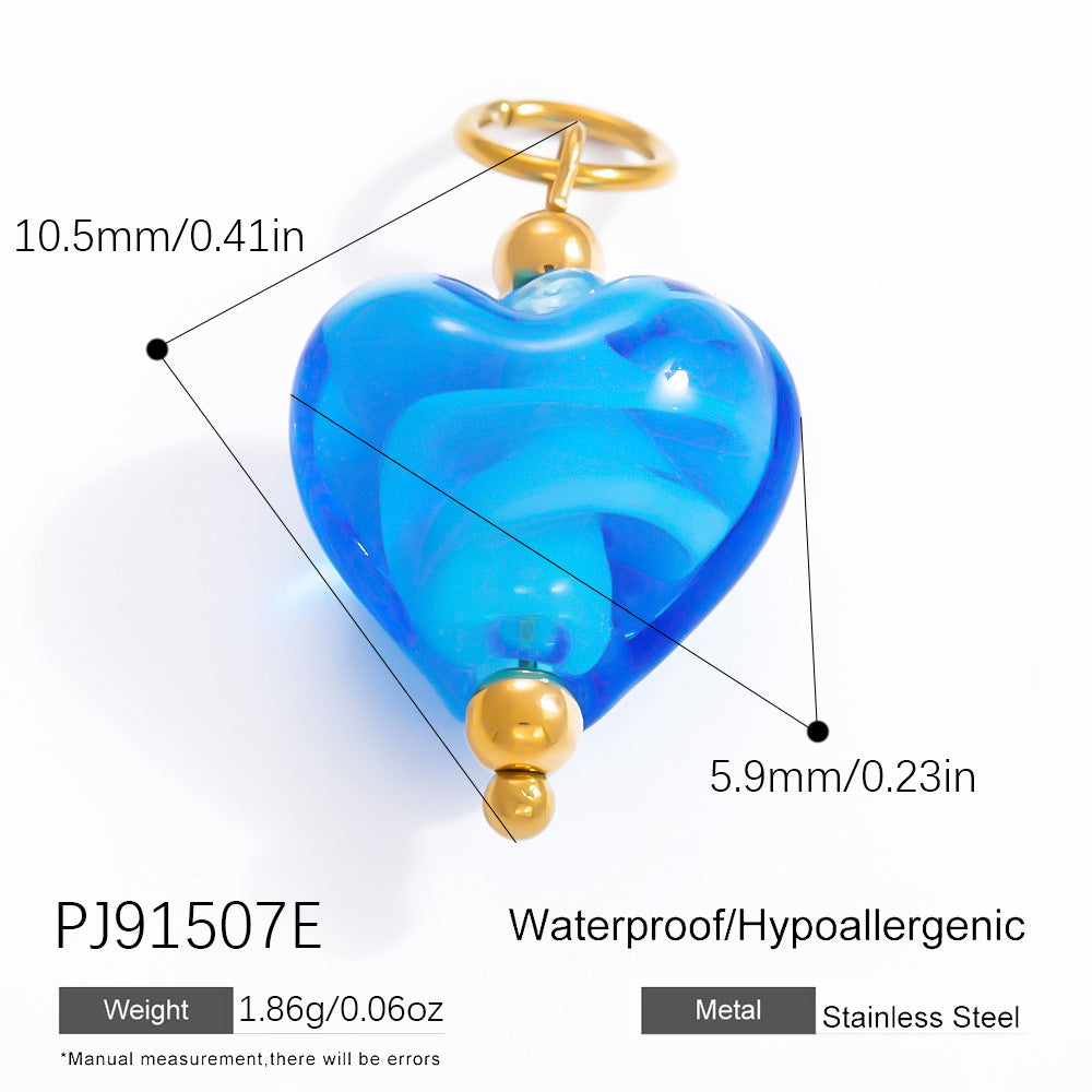 DIY Jewelry Accessories Do Not Fade, High-end Necklace Accessories Electroplated 18k Real Gold Stainless Steel Pendant Single Pendant