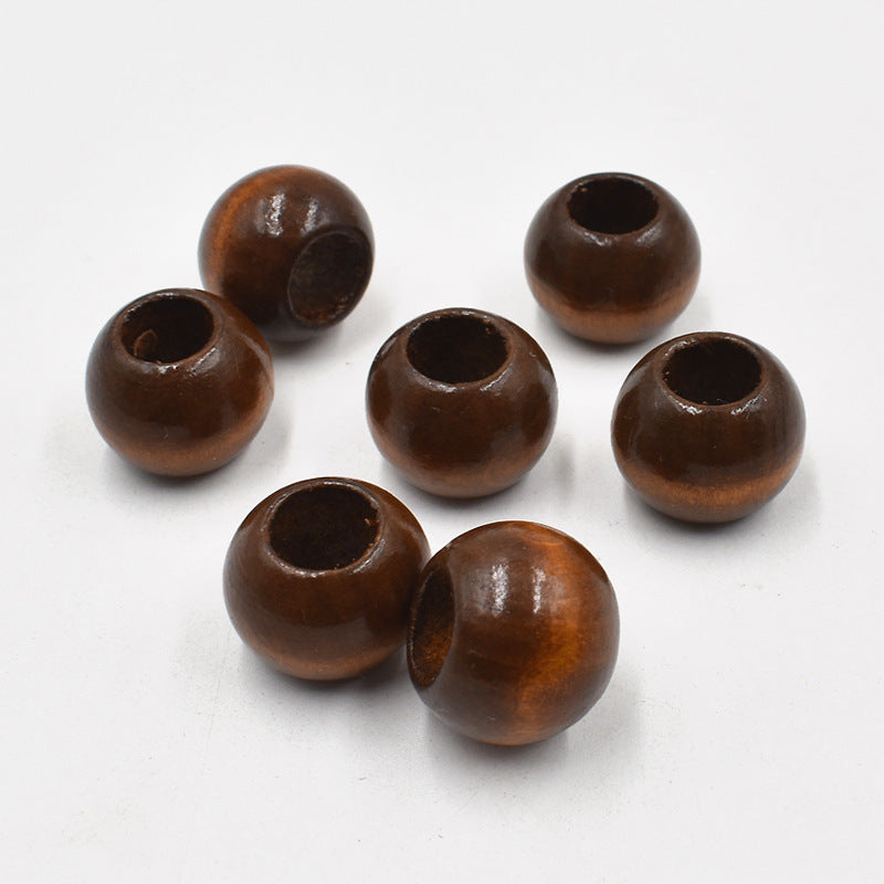 DIY Jewelry Accessories 20MM Large Hole Lotus Wood Beads, Hemu Round Beads, Wooden Beads Loose Beads, Wooden Beads Beaded Accessories