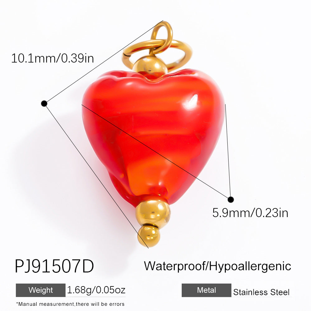 DIY Jewelry Accessories Do Not Fade, High-end Necklace Accessories Electroplated 18k Real Gold Stainless Steel Pendant Single Pendant