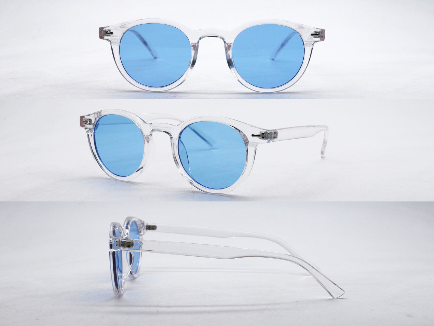 Rice Nail Round Frame Sunglasses 2025 New Retro Ocean Piece Personalized Sunglasses Trendy Male Female Internet Celebrity Sunglasses