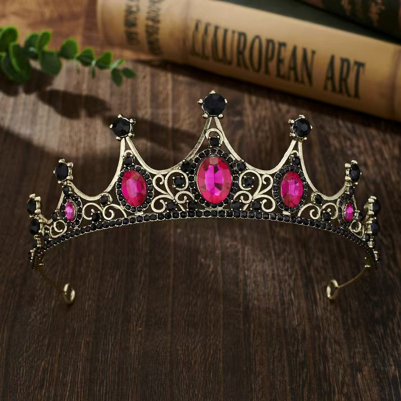 Crown Tiara Children's Princess Pink Diamond Birthday Crown Crystal Headband