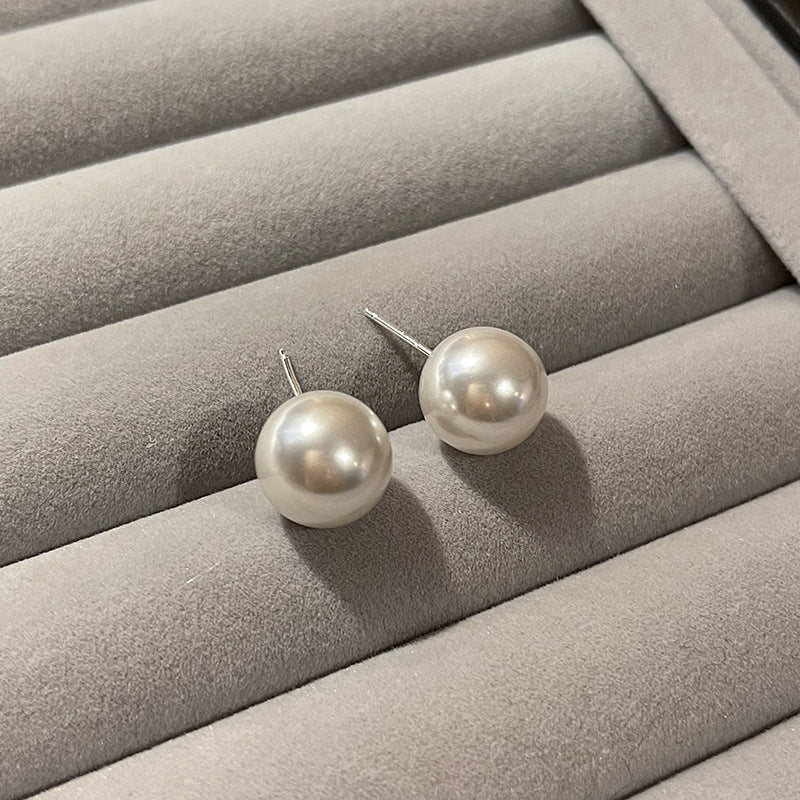 S925 Silver Needle Simple Ear Hole Earrings, Women's Small and Versatile Commuting Temperament Earrings, No Need To Pick Ear Accessories When Sleeping