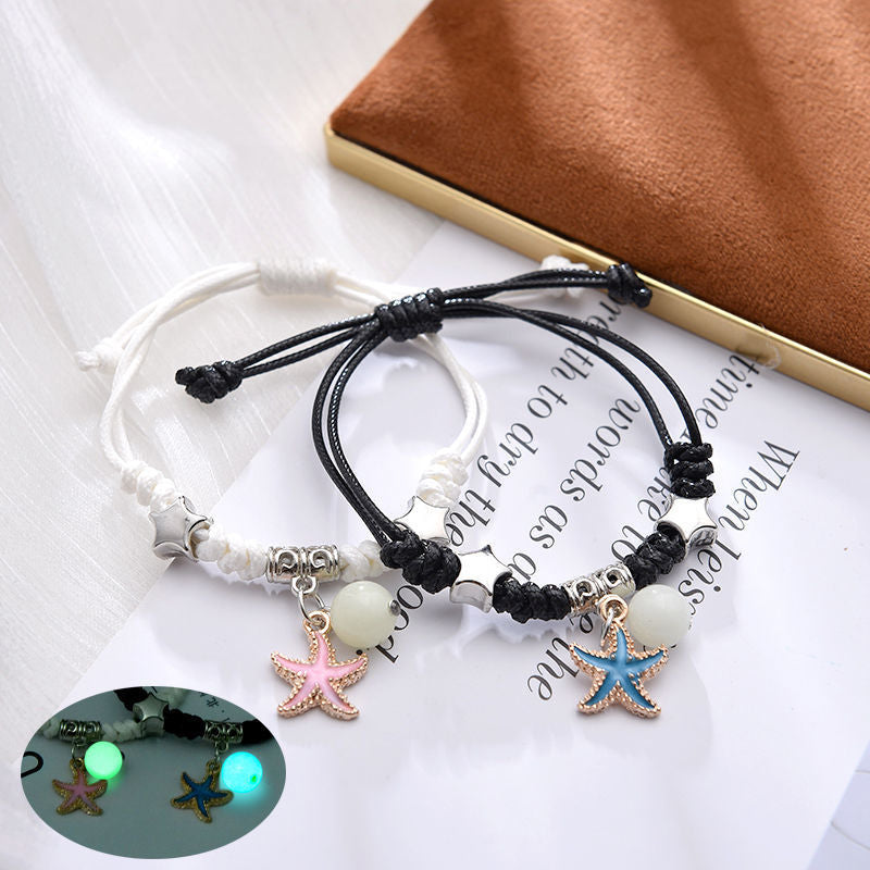 Popular Luminous Bracelet Female Student Two Girlfriends Friendship Korean Version Fashion Luminous Bracelet Male and Female Couples