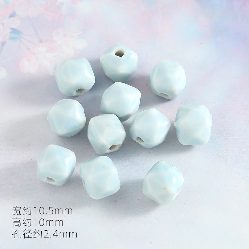 Ocean Wind Ceramic Beads Rabbit Conch Cat Claws Beaded Accessories Handmade Material DIY Loose Beads Bracelet Accessories
