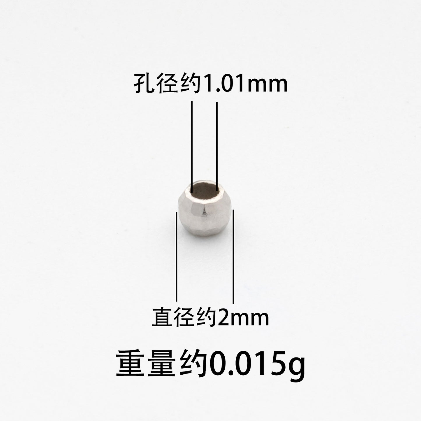 S925 Silver Bead Light Board Bead Batch Flower Bead Laser Bead S925 Silver Bead Accessories DIY Accessories Factory Direct Sales Combination