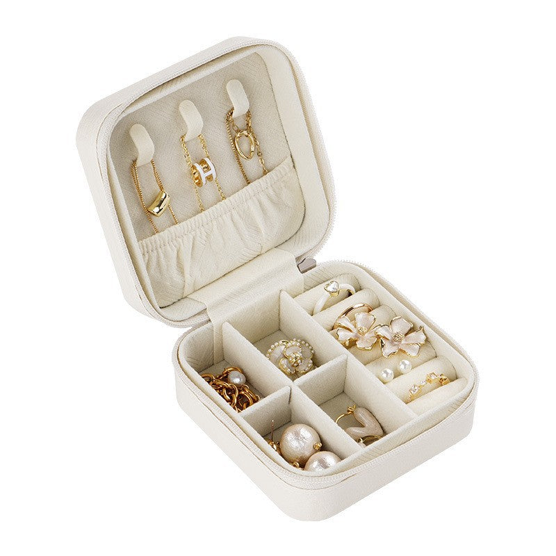 Direct Supply Jewelry Box Portable Ring Earrings Necklace Earrings Storage Bag Jewelry Box