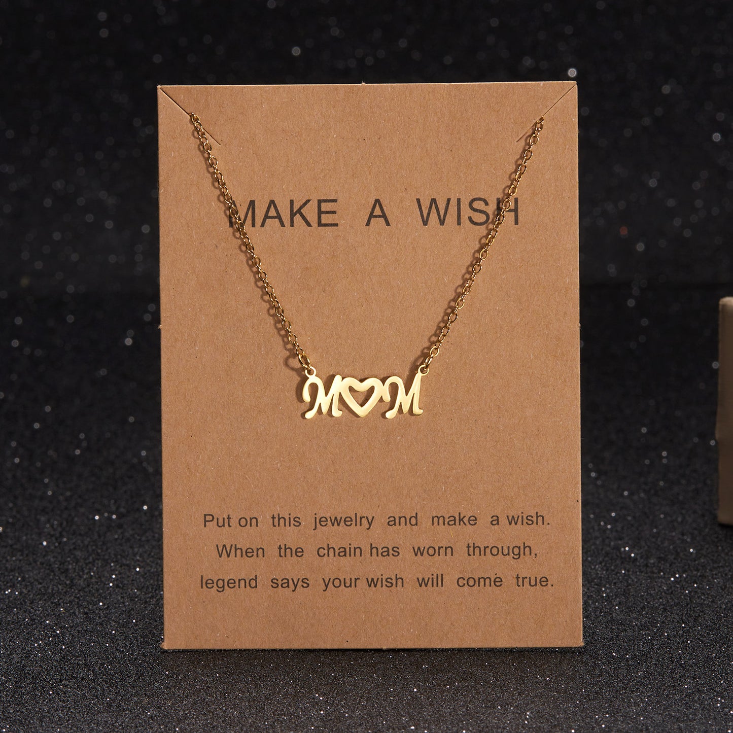 New Stylish Simple Mama Pendant Clavicle Chain Stainless Steel Letter Love Necklace Mother's Day Gift