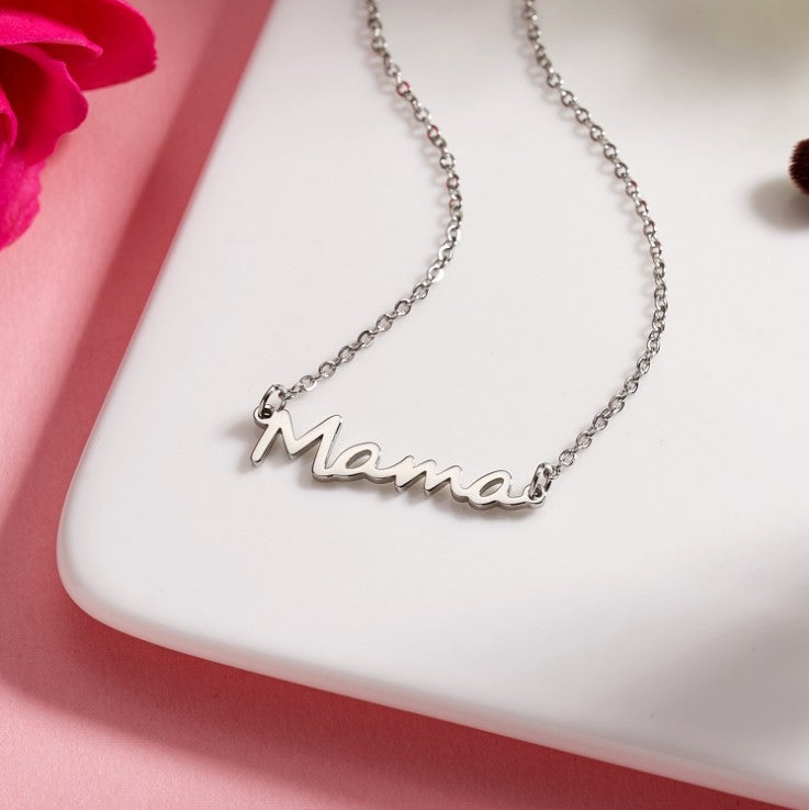 European and American Fashion Personalized Mother's Day Gift Mama Small Fresh Necklace Collarbone Chain, Source