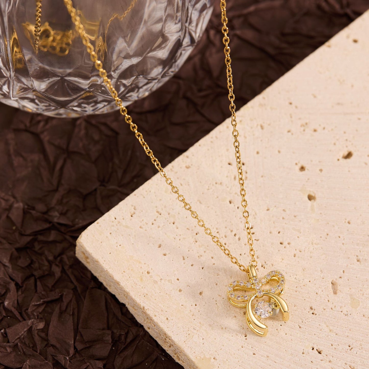 Summer New Titanium Steel Non-fading Versatile Necklace Light Luxury Simple Pendant Women's Necklace