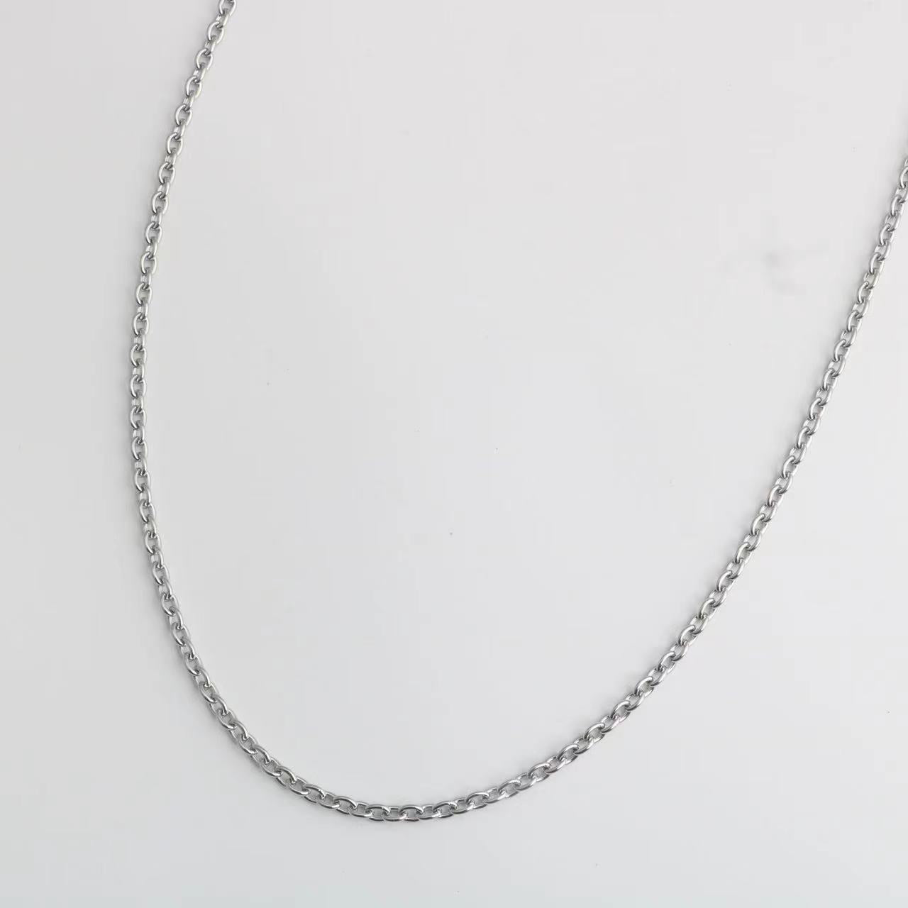 Flat O-shaped Necklace Plain Chain Single with Versatile Handmade DIY Niche Ins Style Personalized Versatile with Hip-hop Snake Bone Chain