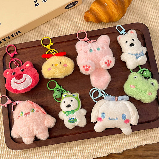 Plush Doll Doll Pendant Cartoon Creative Keychain Stall Activity Small Gift Backpack Pendant Accessories Wholesale
