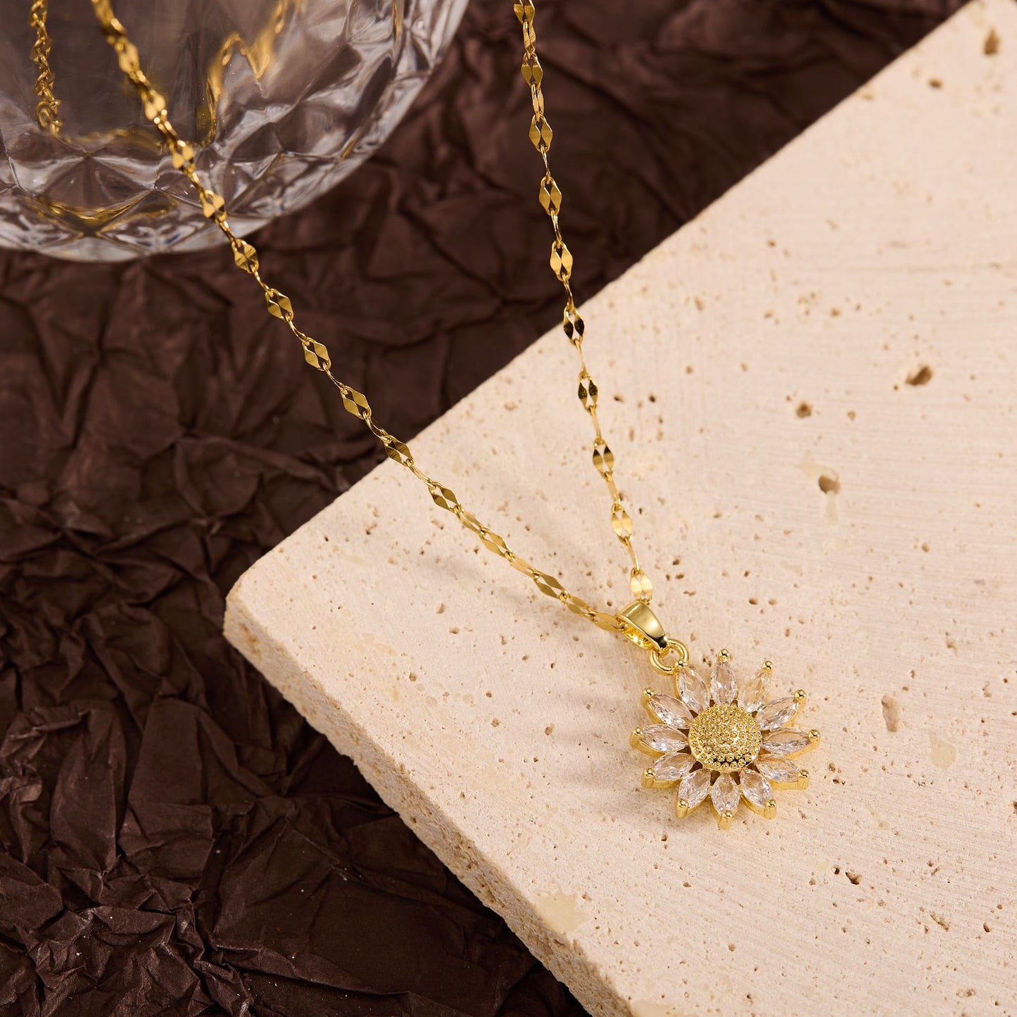 Summer New Titanium Steel Non-fading Versatile Necklace Light Luxury Simple Pendant Women's Necklace